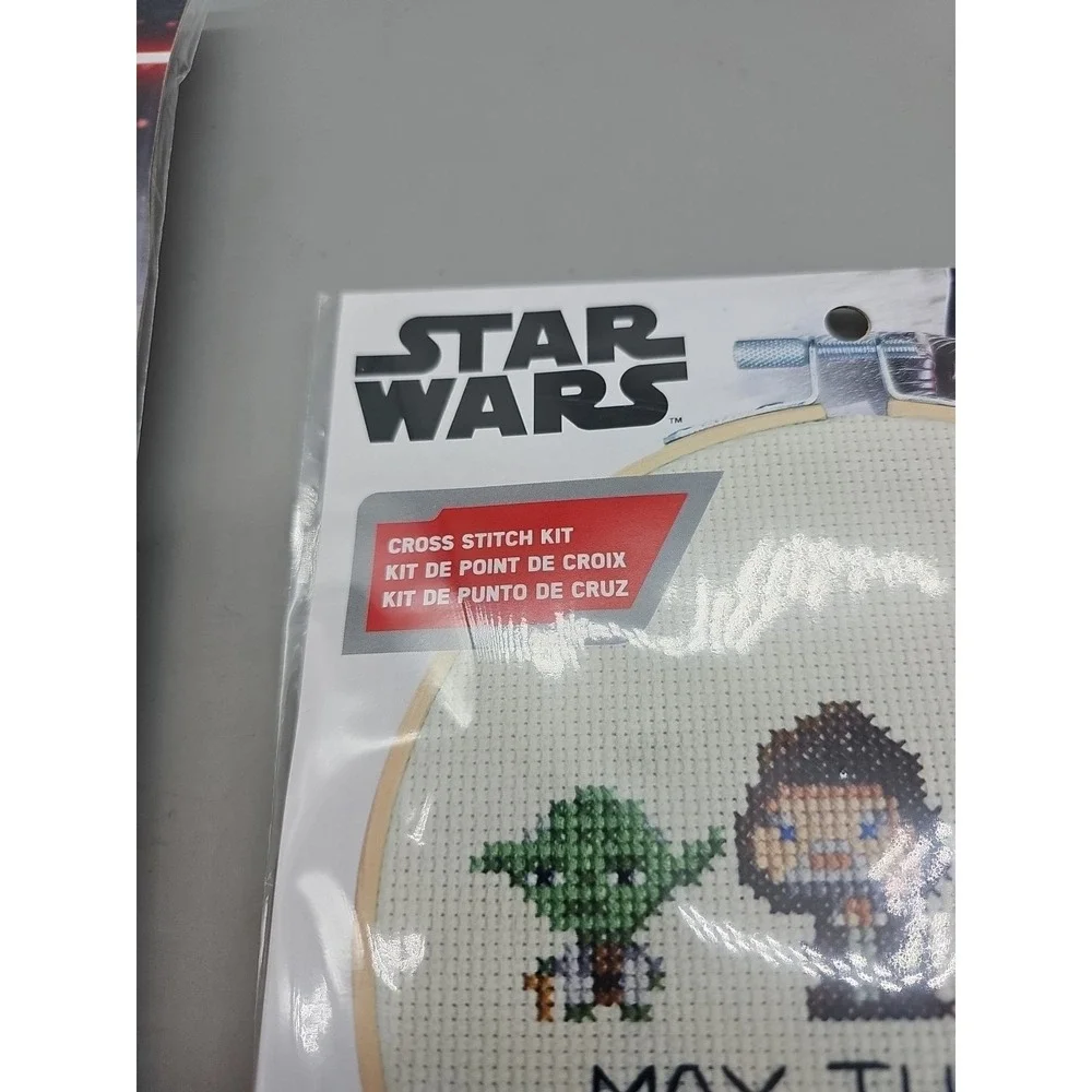 Dimensions Star Wars Family Counted Cross Stitch Hoop Kit Lot Of 2 New